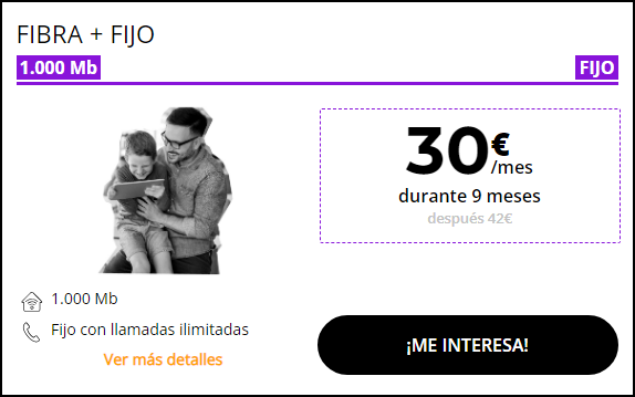 Fibra y Fijo 30€